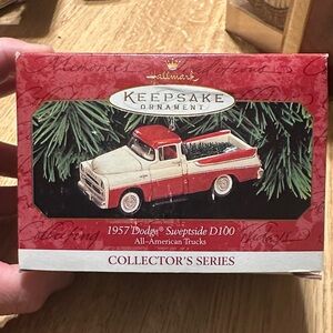 Hallmark Keepsake Red and Cream Truck Ornament